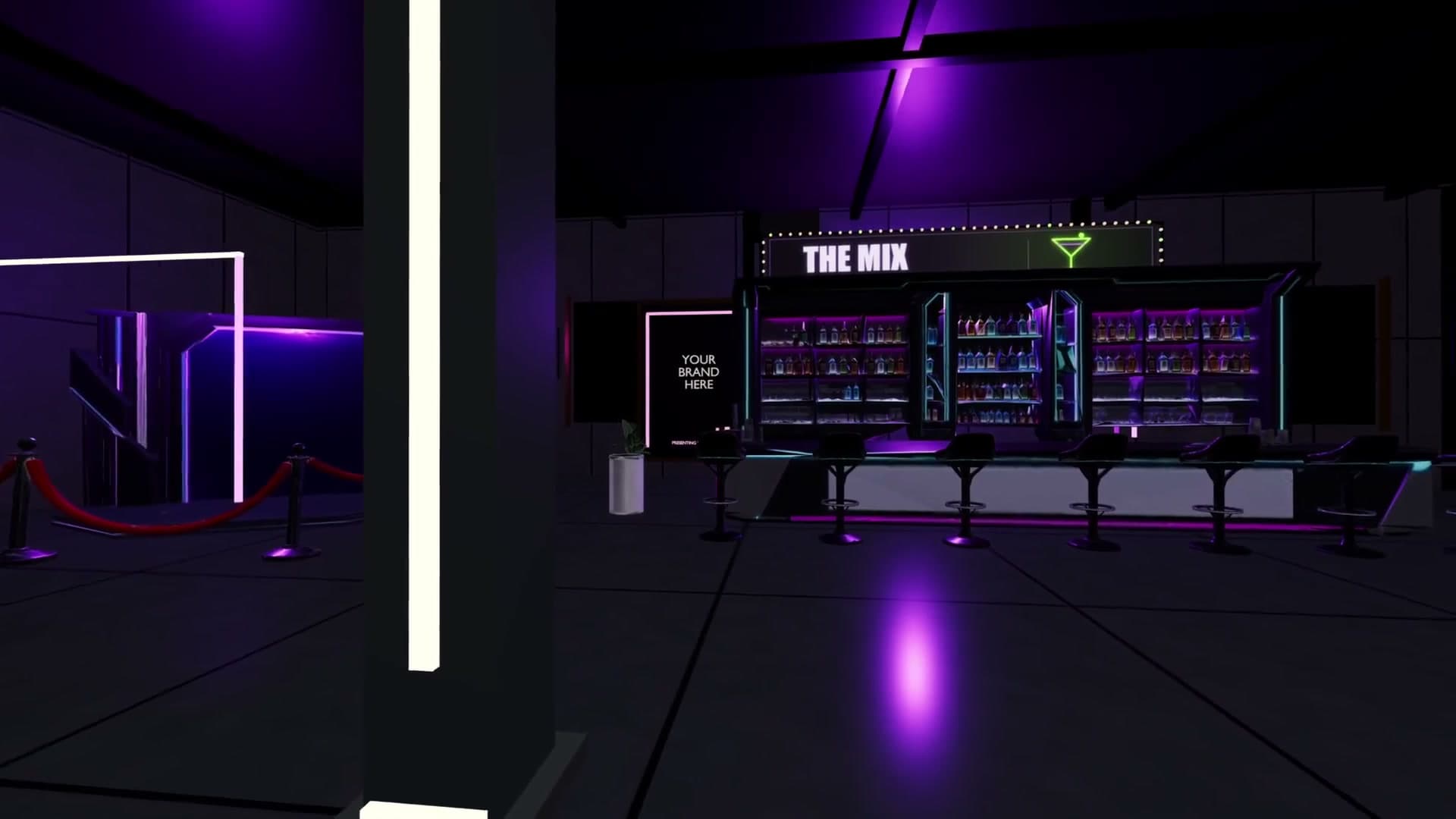 The bar inside Frequency NYC